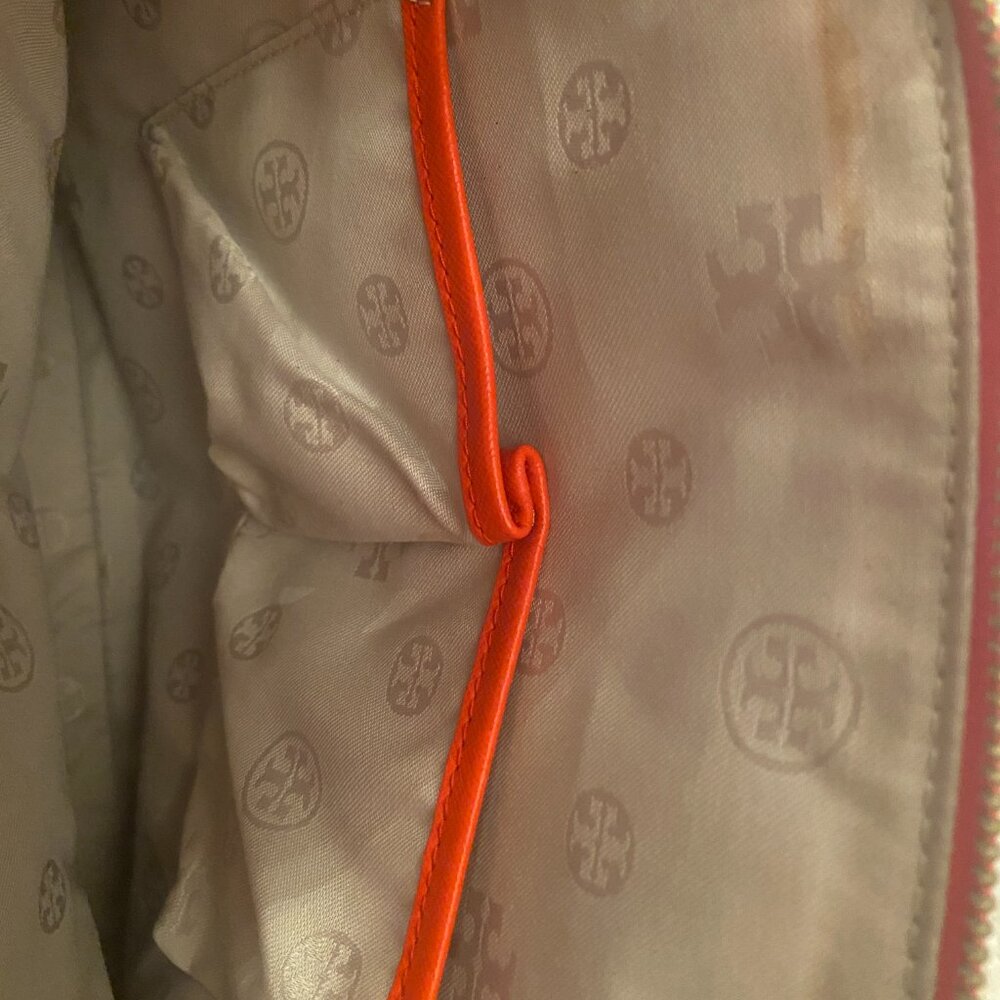 TORY BURCH Robinson Dome Meghan Maven Saffiano Leather SATCHEL Crossbody - Picture 5 of 9